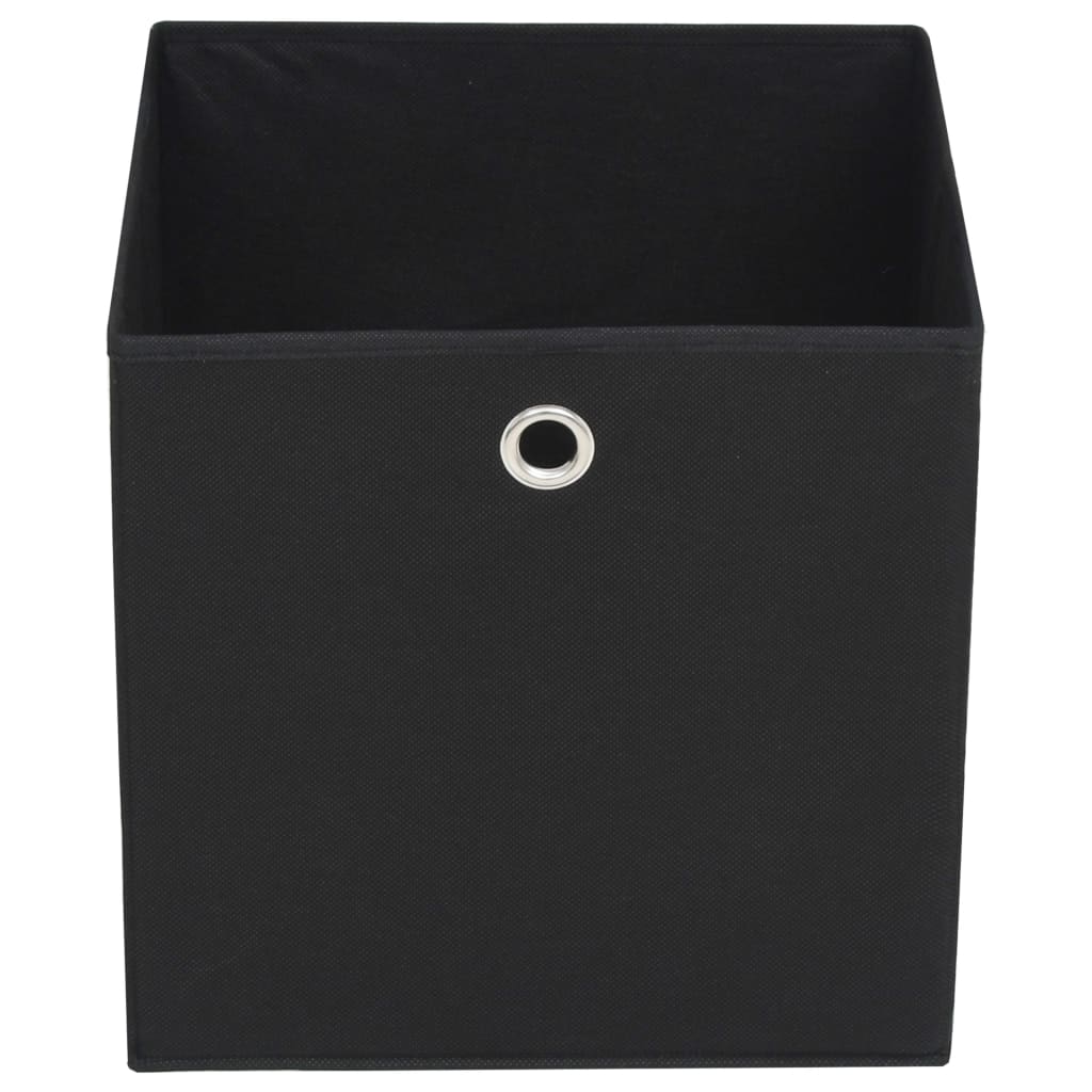 Opbergboxen 10 st 32x32x32 cm nonwoven stof zwart is nu te koop bij PeponiXL, paradijselijk wonen!