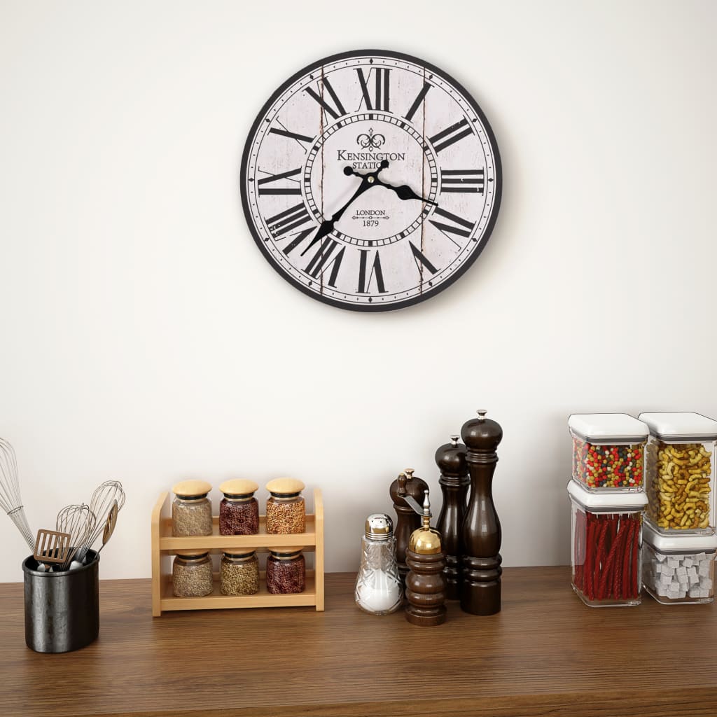 Wandklok vintage stijl 30 cm Londen is nu te koop bij PeponiXL, paradijselijk wonen!