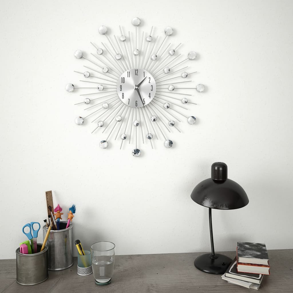 Wandklok met quartz-mechanisme 50 cm modern ontwerp is nu te koop bij PeponiXL, paradijselijk wonen!