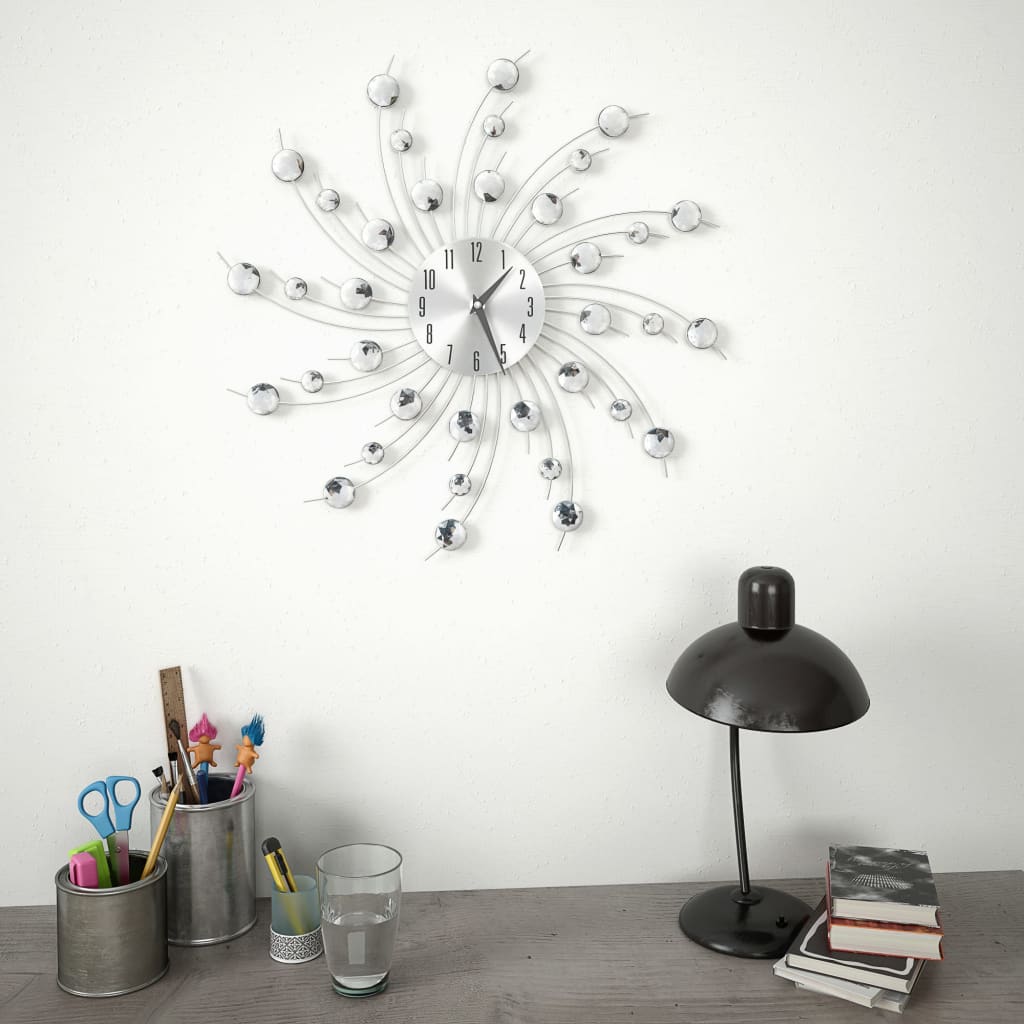 Wandklok met quartz-mechanisme 50 cm modern ontwerp is nu te koop bij PeponiXL, paradijselijk wonen!