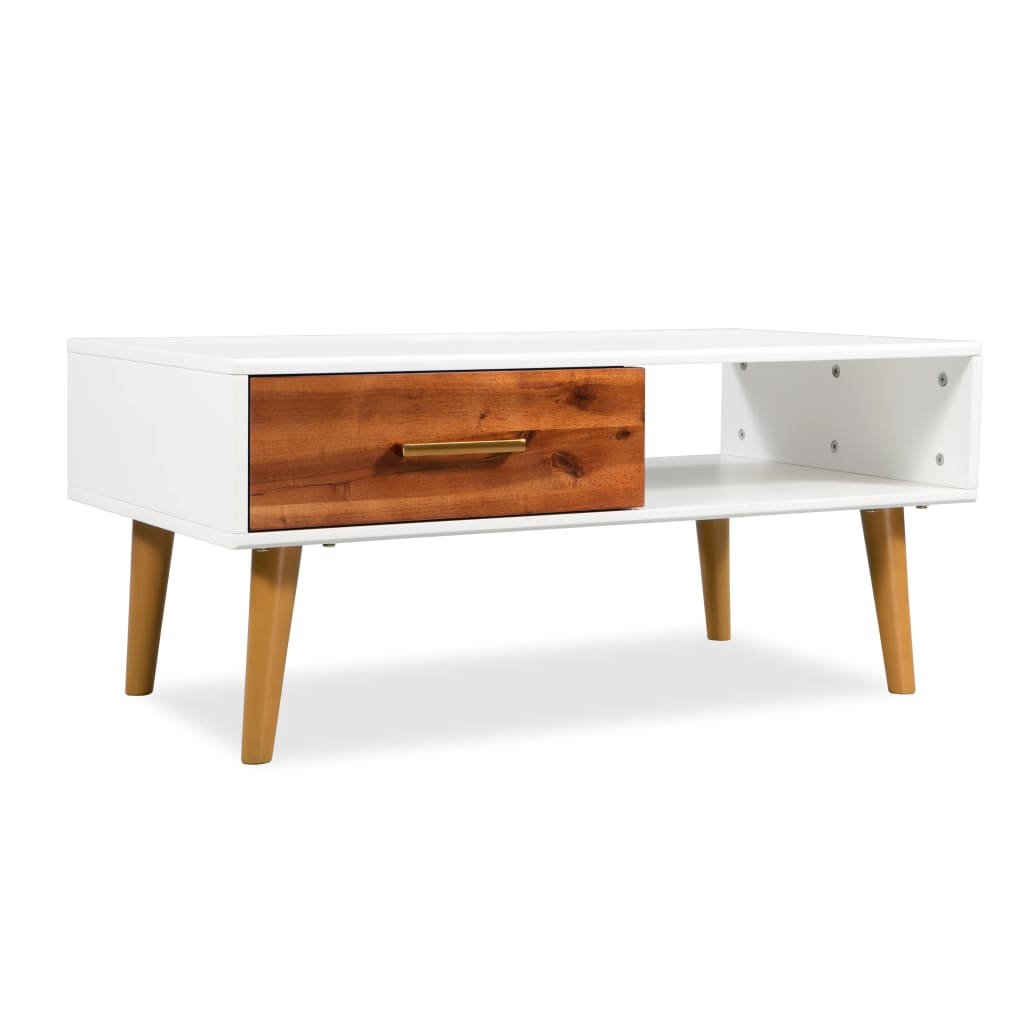 Salontafel 90x50x40 cm massief acaciahout is nu te koop bij PeponiXL, paradijselijk wonen!