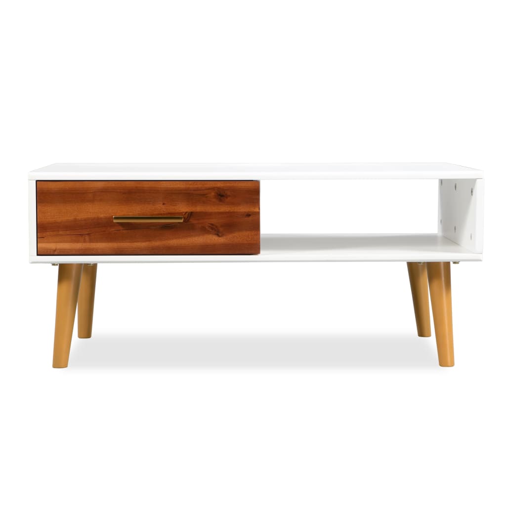 Salontafel 90x50x40 cm massief acaciahout is nu te koop bij PeponiXL, paradijselijk wonen!