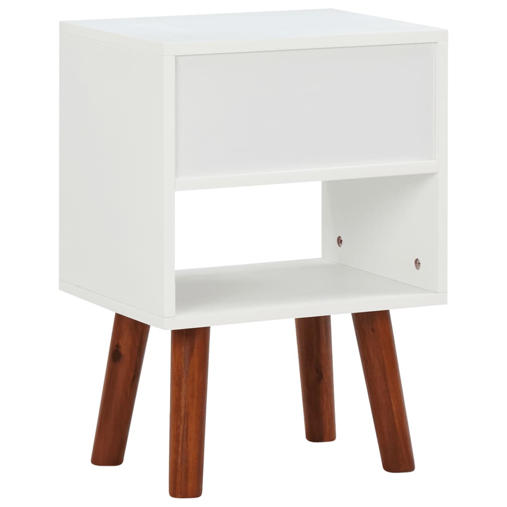 Nachtkastje 40x30x57 cm massief acaciahout is nu te koop bij PeponiXL, paradijselijk wonen!