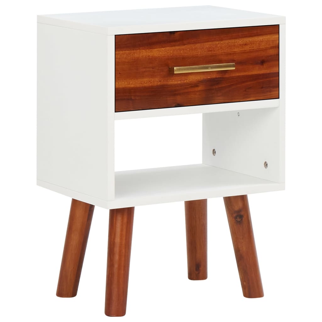 Nachtkastjes 2 st 40x30x57 cm massief acaciahout is nu te koop bij PeponiXL, paradijselijk wonen!
