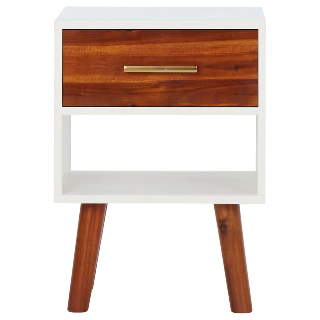 Nachtkastjes 2 st 40x30x57 cm massief acaciahout is nu te koop bij PeponiXL, paradijselijk wonen!