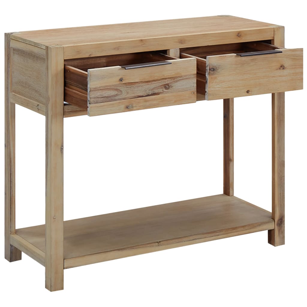 Wandtafel 82x33x73 cm massief acaciahout is nu te koop bij PeponiXL, paradijselijk wonen!