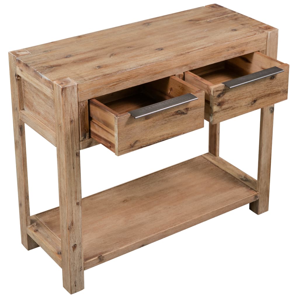 Wandtafel 82x33x73 cm massief acaciahout is nu te koop bij PeponiXL, paradijselijk wonen!