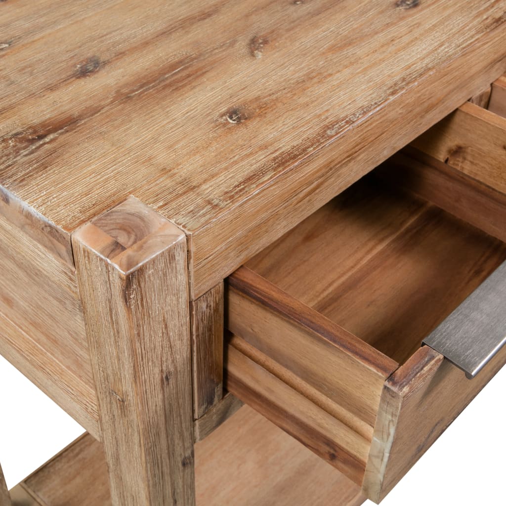 Wandtafel 82x33x73 cm massief acaciahout is nu te koop bij PeponiXL, paradijselijk wonen!