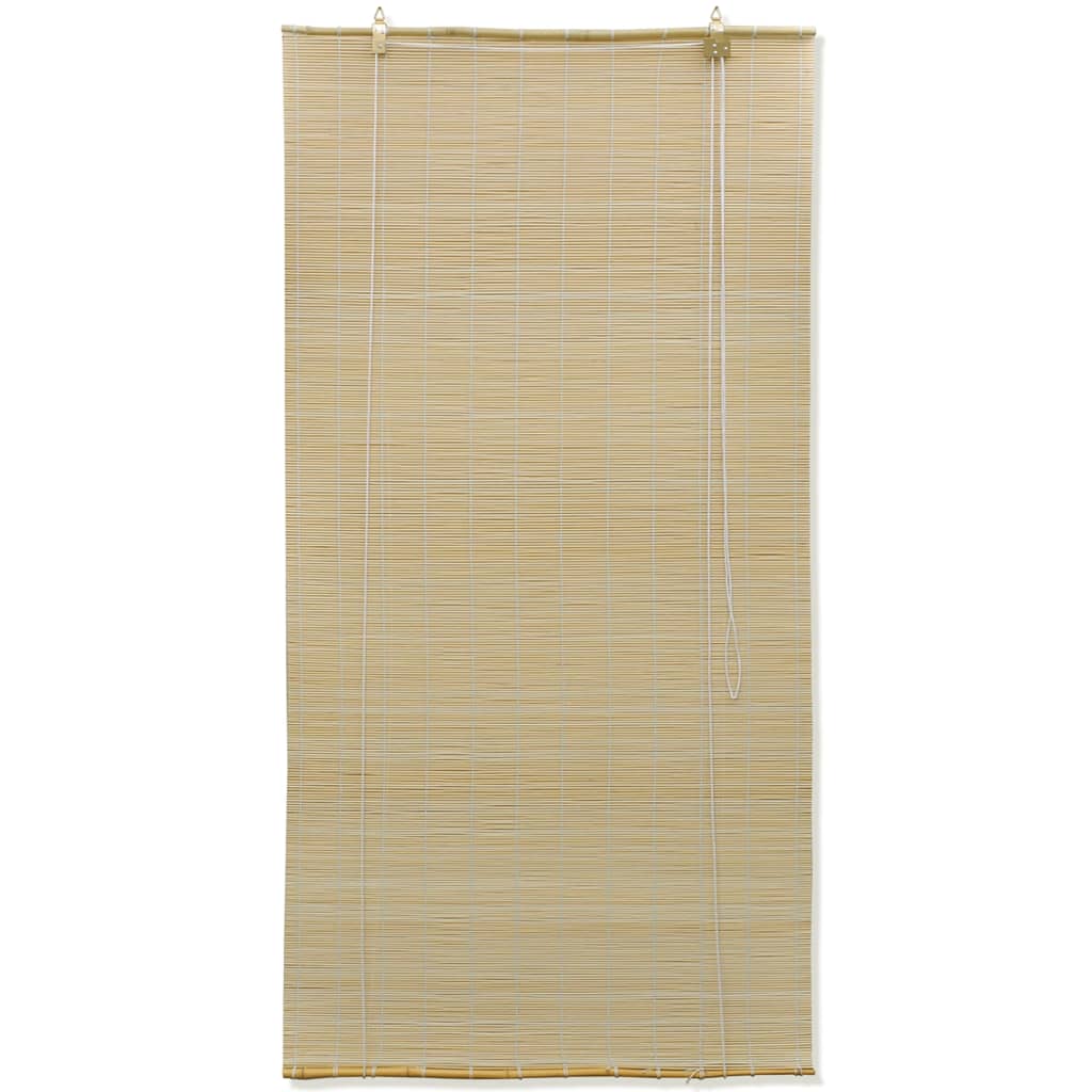 Rolgordijn 80x220 cm bamboe naturel is nu te koop bij PeponiXL, paradijselijk wonen!