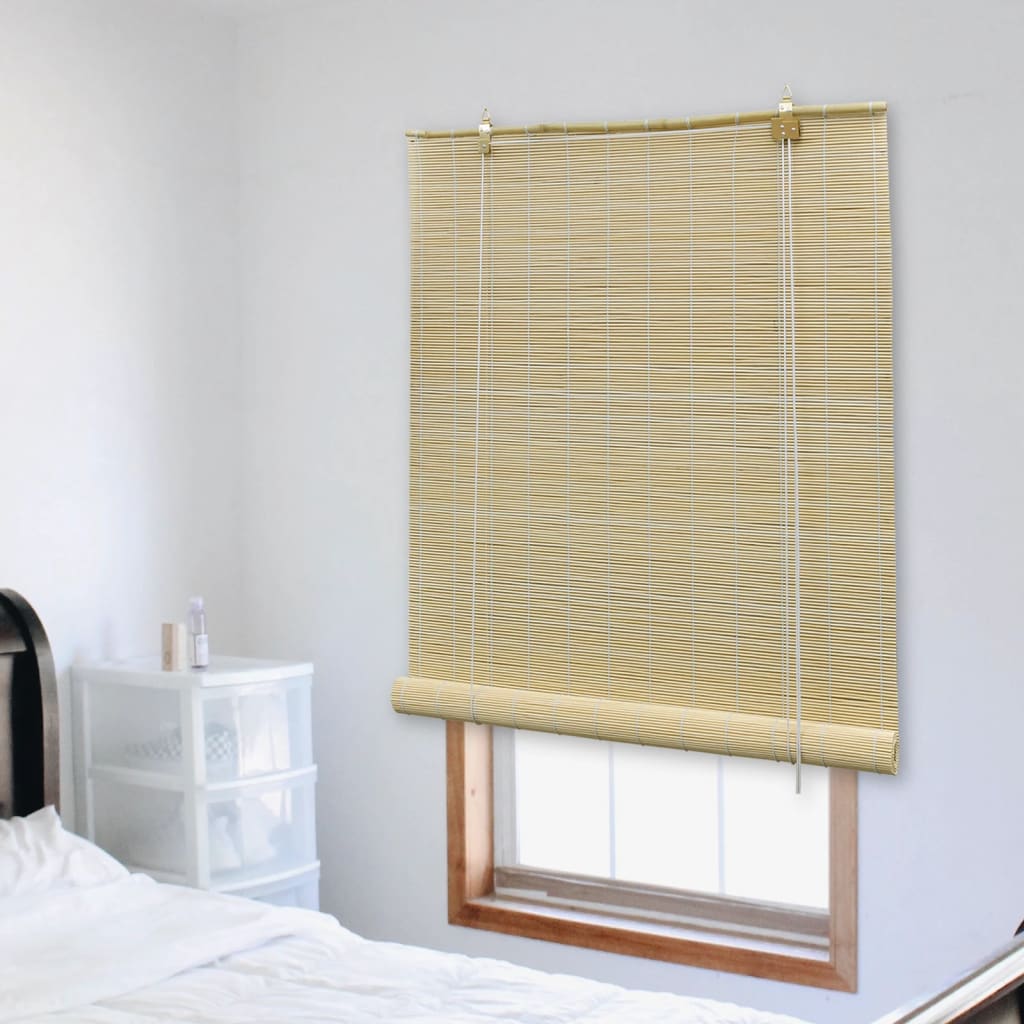 Rolgordijn 80x220 cm bamboe naturel is nu te koop bij PeponiXL, paradijselijk wonen!