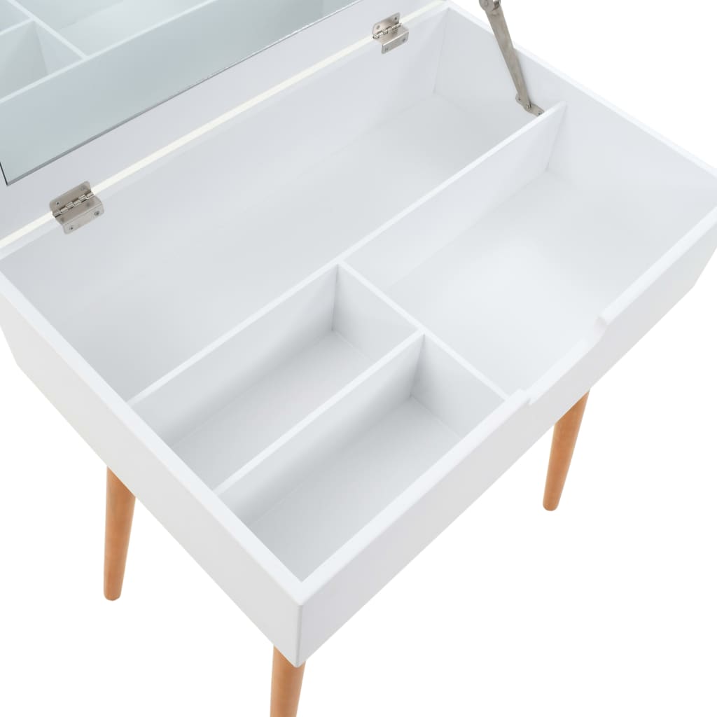 Kaptafel met spiegel 60x40x75 cm MDF is nu te koop bij PeponiXL, paradijselijk wonen!