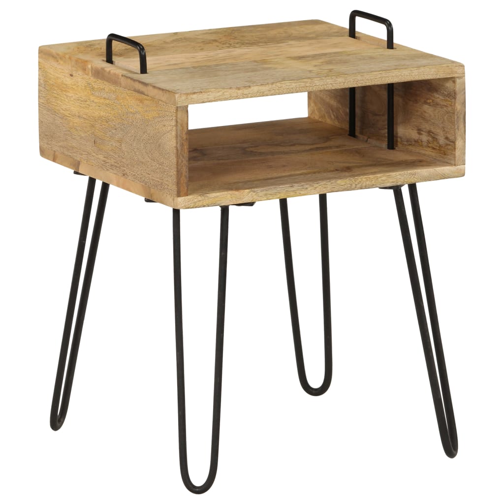 Nachtkastje 40x30x47 cm massief mangohout is nu te koop bij PeponiXL, paradijselijk wonen!