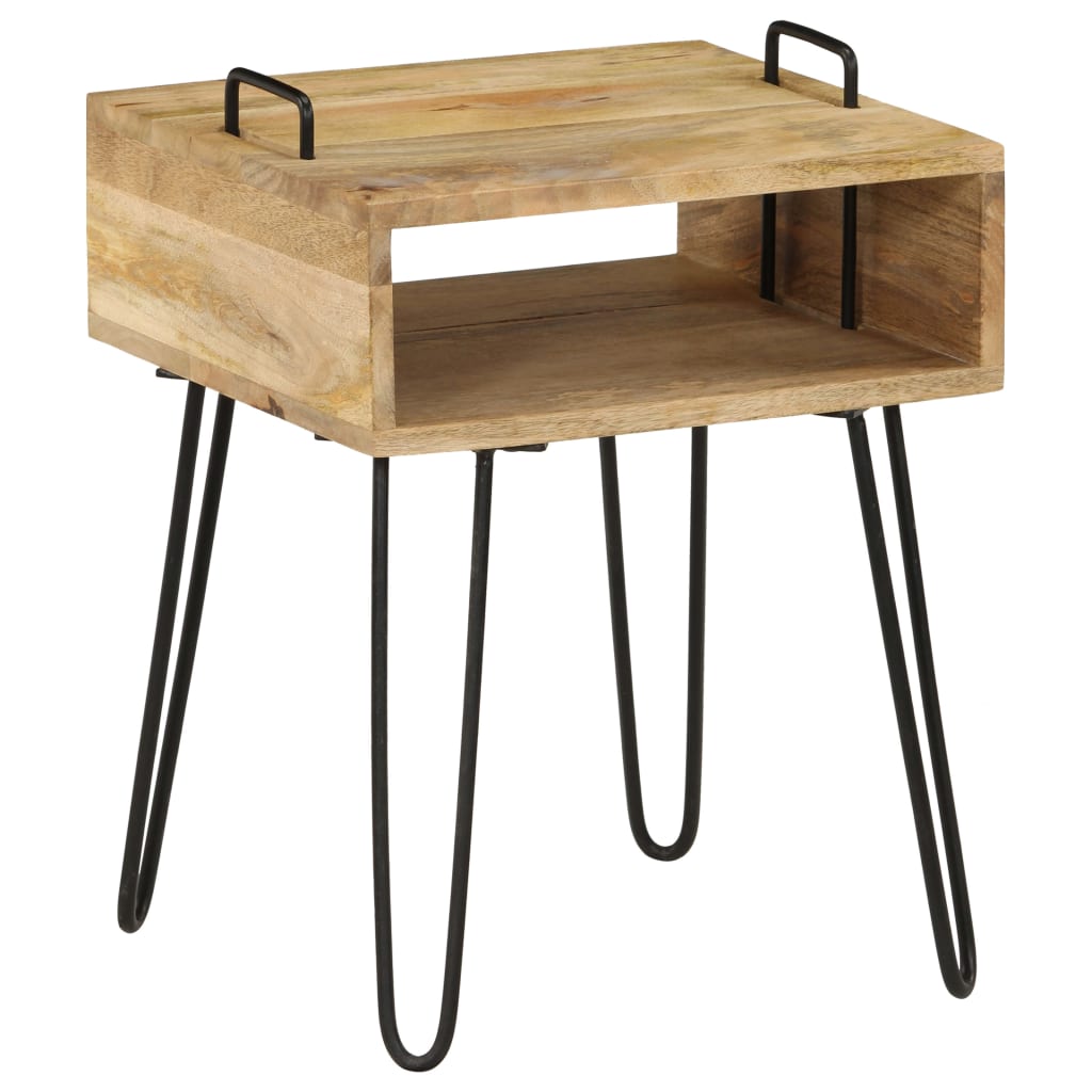 Nachtkastje 40x30x47 cm massief mangohout is nu te koop bij PeponiXL, paradijselijk wonen!