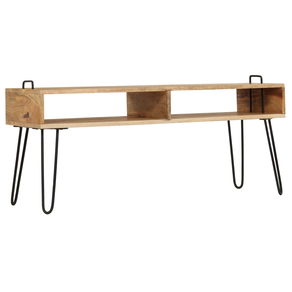Tv-meubel 110x35x45 cm massief mangohout is nu te koop bij PeponiXL, paradijselijk wonen!