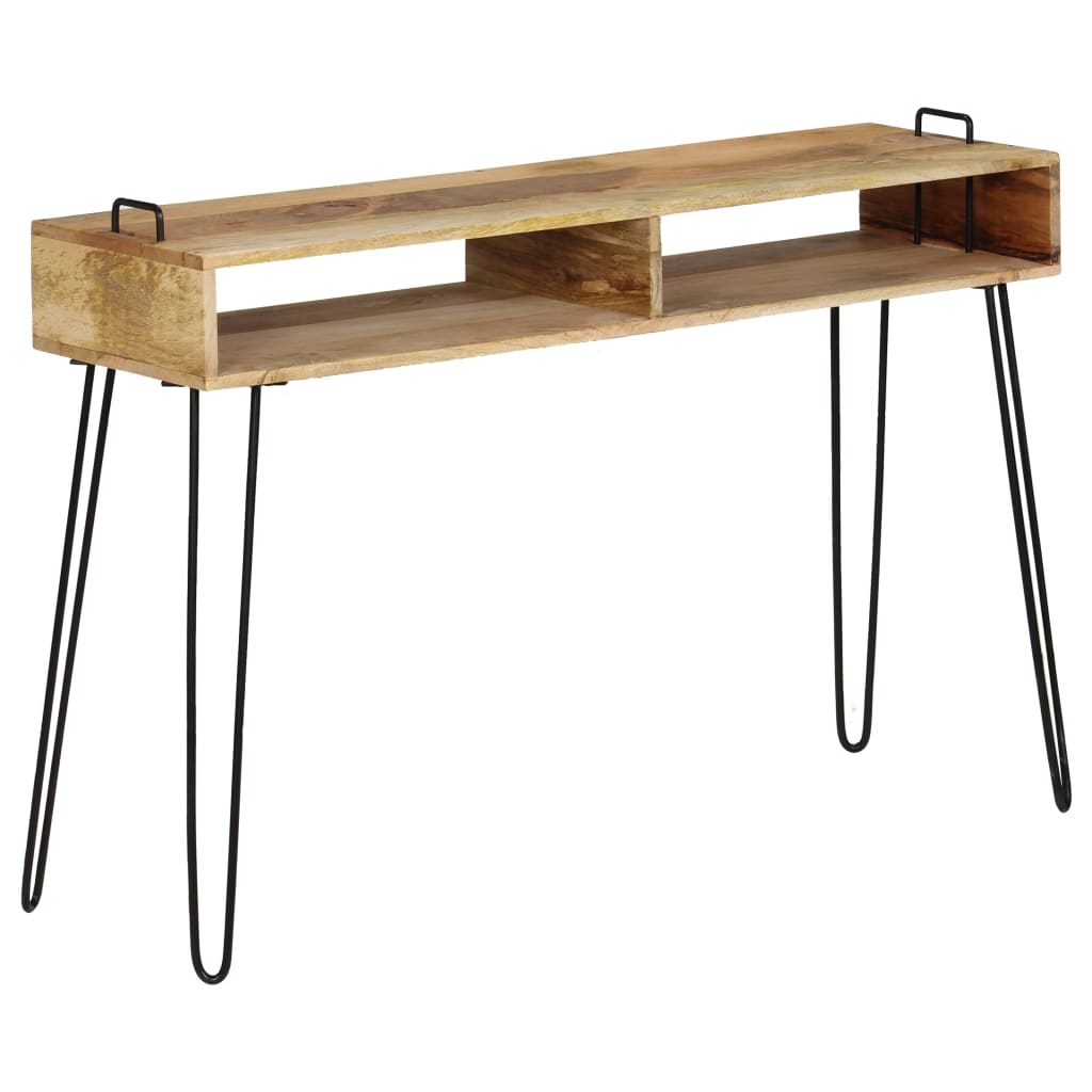 Wandtafel 115x35x76 cm massief mangohout is nu te koop bij PeponiXL, paradijselijk wonen!