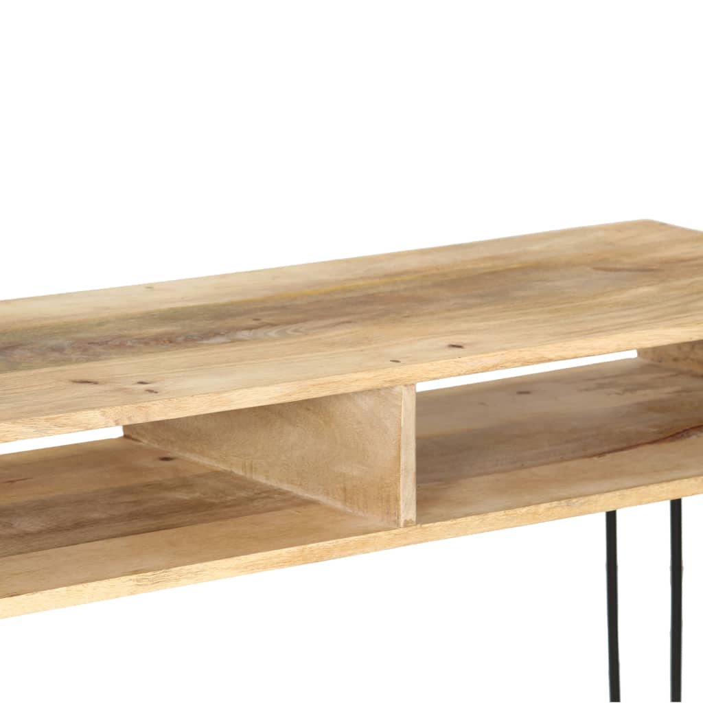 Wandtafel 115x35x76 cm massief mangohout is nu te koop bij PeponiXL, paradijselijk wonen!