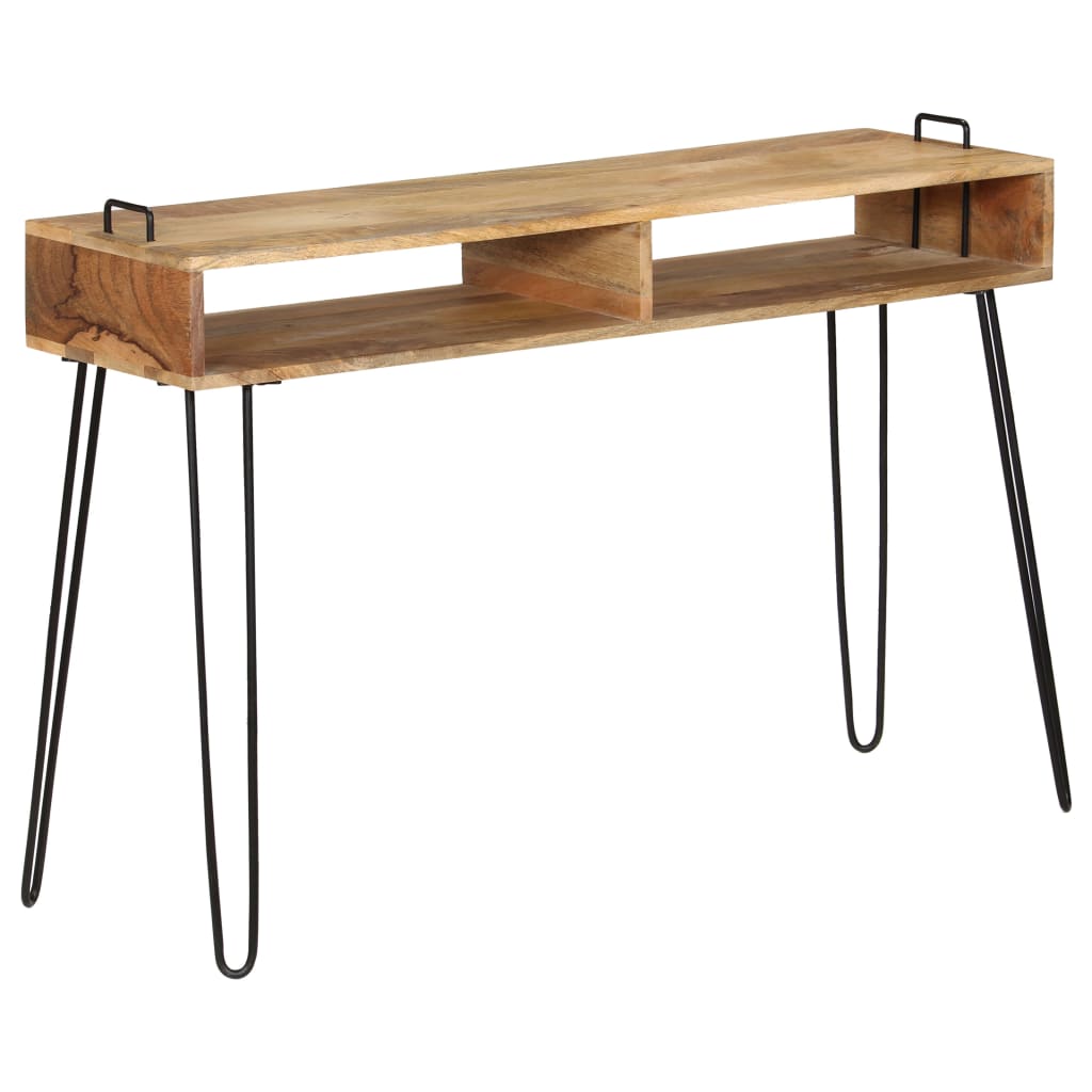 Wandtafel 115x35x76 cm massief mangohout is nu te koop bij PeponiXL, paradijselijk wonen!