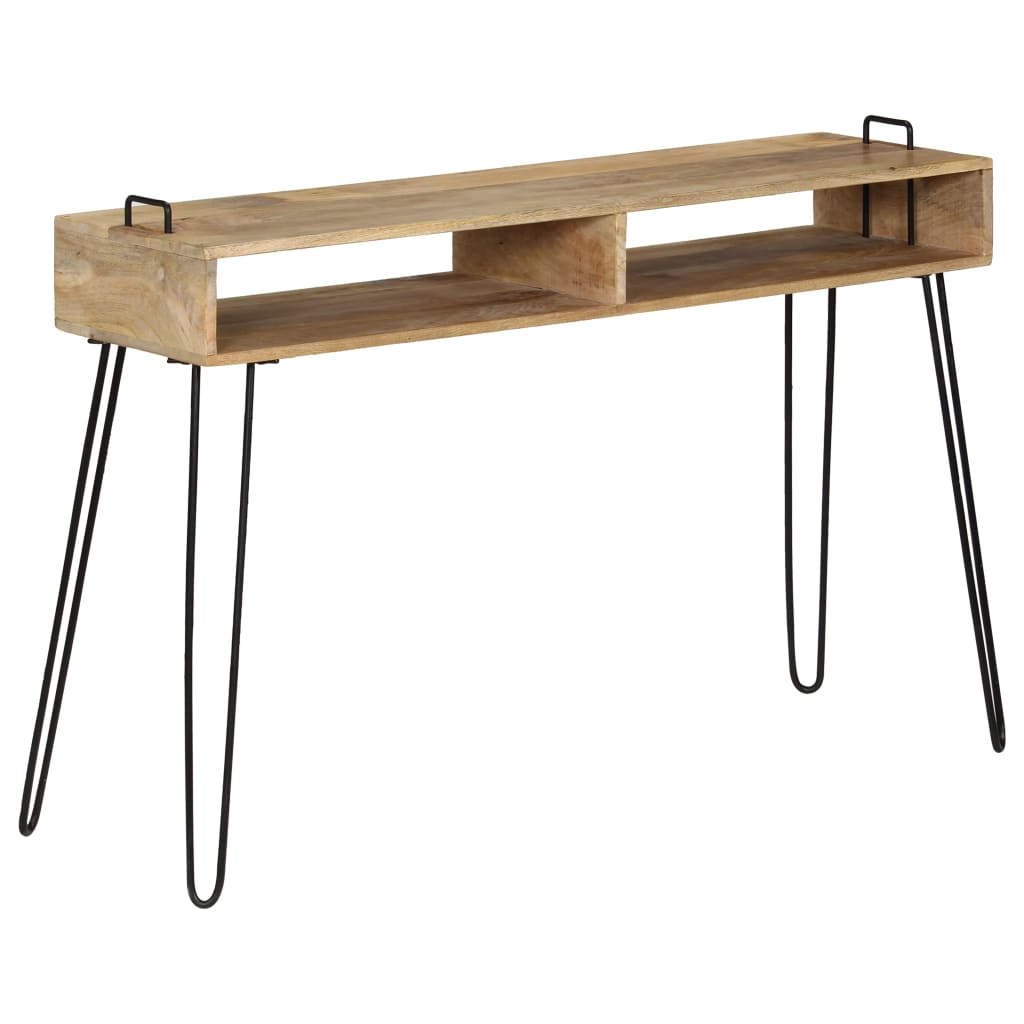 Wandtafel 115x35x76 cm massief mangohout is nu te koop bij PeponiXL, paradijselijk wonen!