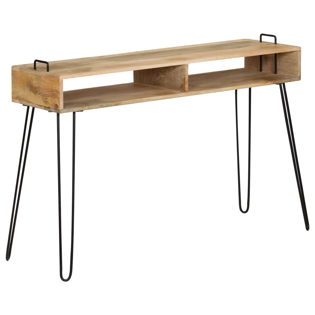 Wandtafel 115x35x76 cm massief mangohout is nu te koop bij PeponiXL, paradijselijk wonen!