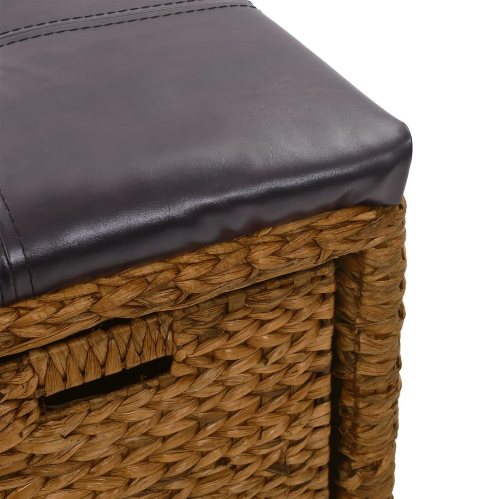 Bankje met 2 manden 71x40x42 cm zeegras bruin is nu te koop bij PeponiXL, paradijselijk wonen!