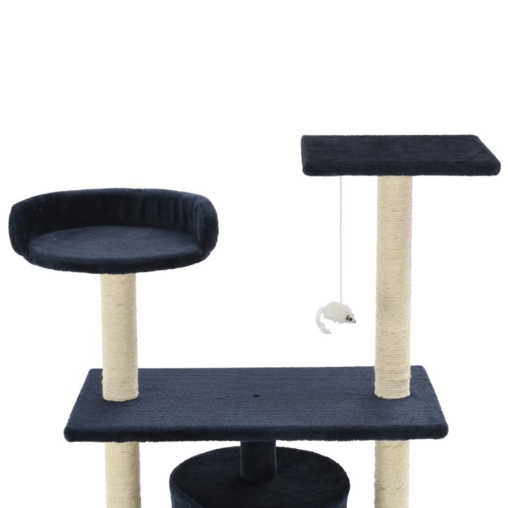Kattenkrabpaal met sisal krabpalen 95 cm donkerblauw is nu te koop bij PeponiXL, paradijselijk wonen!