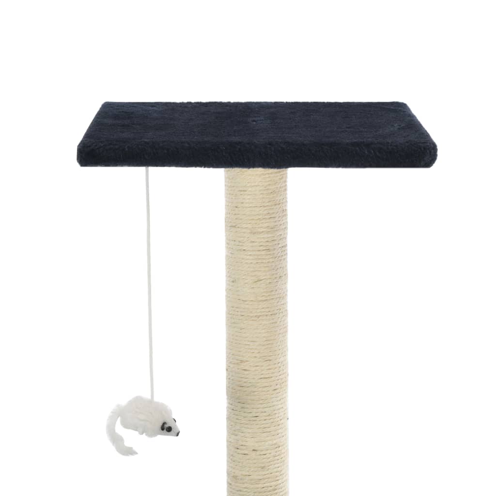 Kattenkrabpaal met sisal krabpalen 95 cm donkerblauw is nu te koop bij PeponiXL, paradijselijk wonen!