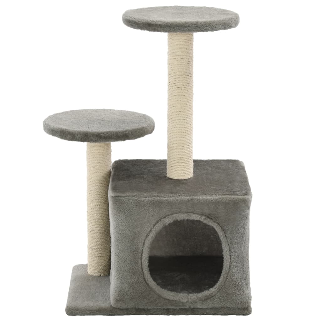 Kattenkrabpaal met sisal krabpalen 60 cm grijs is nu te koop bij PeponiXL, paradijselijk wonen!