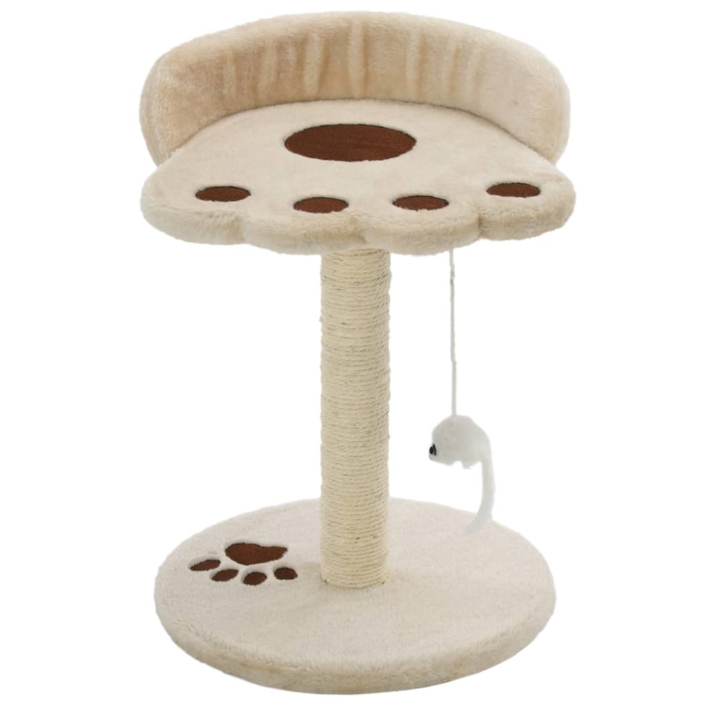 Kattenkrabpaal met sisal krabpaal 40 cm beige en bruin is nu te koop bij PeponiXL, paradijselijk wonen!