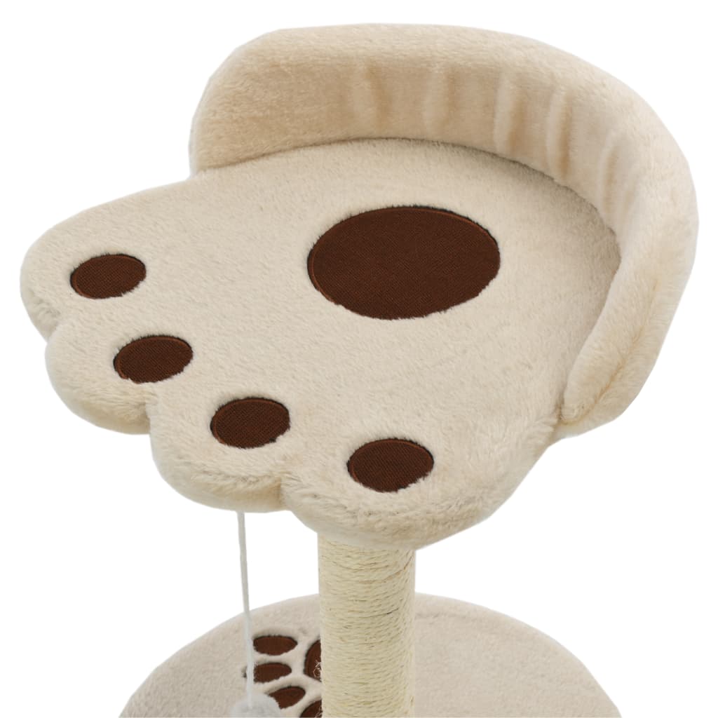 Kattenkrabpaal met sisal krabpaal 40 cm beige en bruin is nu te koop bij PeponiXL, paradijselijk wonen!