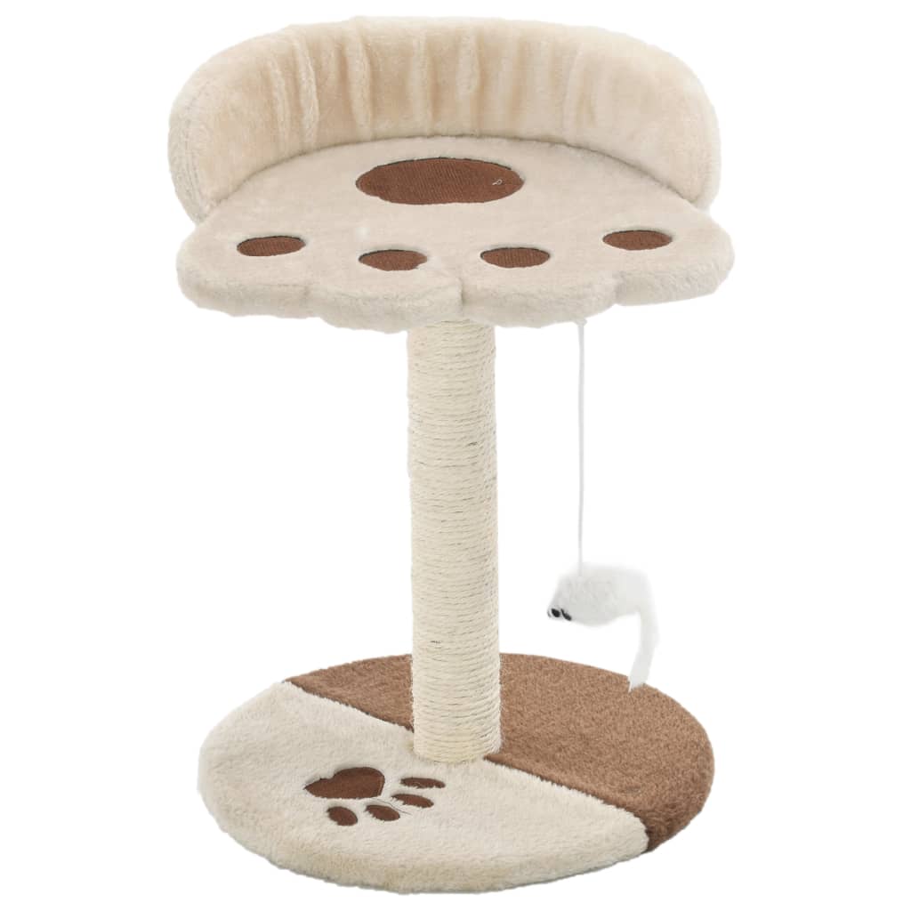 Kattenkrabpaal met sisal krabpaal 40 cm beige en bruin is nu te koop bij PeponiXL, paradijselijk wonen!
