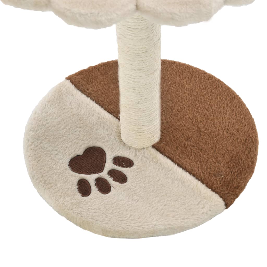 Kattenkrabpaal met sisal krabpaal 40 cm beige en bruin is nu te koop bij PeponiXL, paradijselijk wonen!