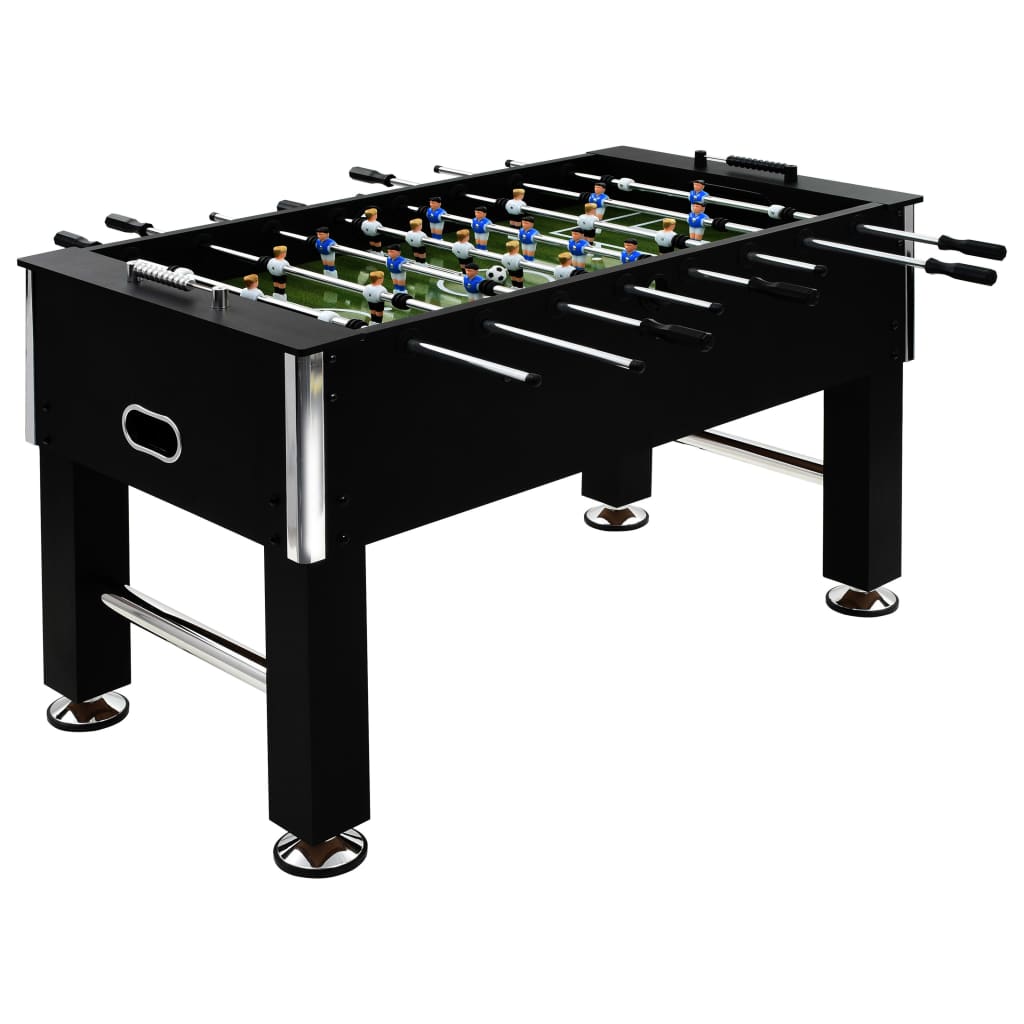 Voetbaltafel 60 kg 140x74,5x87,5 cm staal zwart is nu te koop bij PeponiXL, paradijselijk wonen!