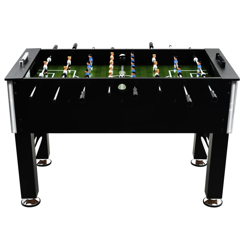 Voetbaltafel 60 kg 140x74,5x87,5 cm staal zwart is nu te koop bij PeponiXL, paradijselijk wonen!