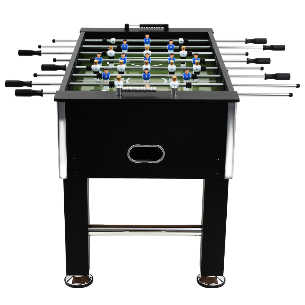 Voetbaltafel 60 kg 140x74,5x87,5 cm staal zwart is nu te koop bij PeponiXL, paradijselijk wonen!