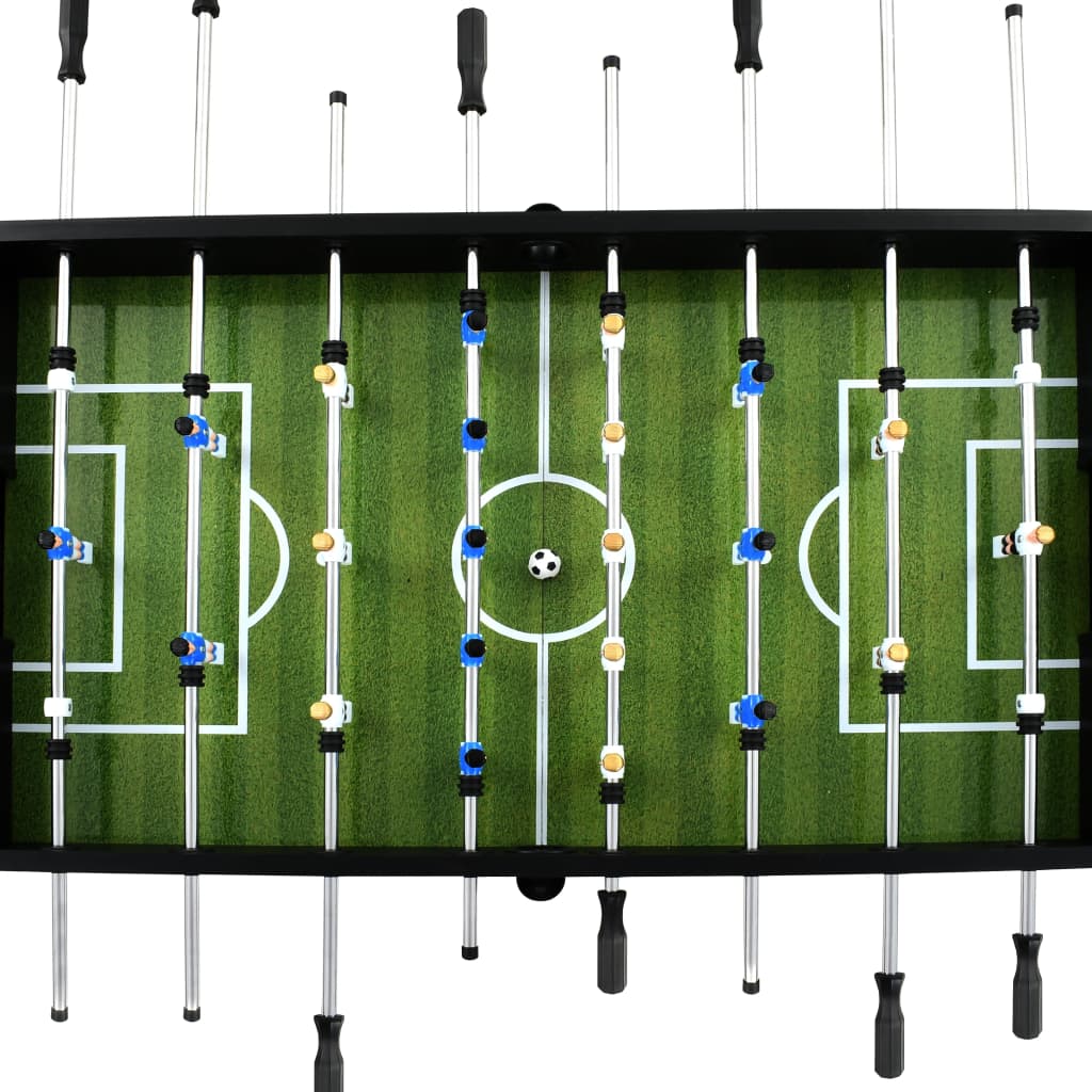 Voetbaltafel 60 kg 140x74,5x87,5 cm staal zwart is nu te koop bij PeponiXL, paradijselijk wonen!