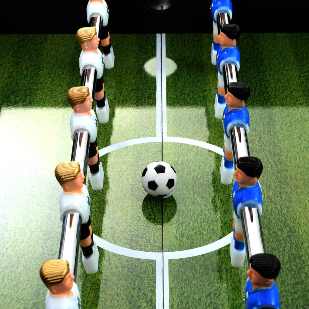 Voetbaltafel 60 kg 140x74,5x87,5 cm staal zwart is nu te koop bij PeponiXL, paradijselijk wonen!