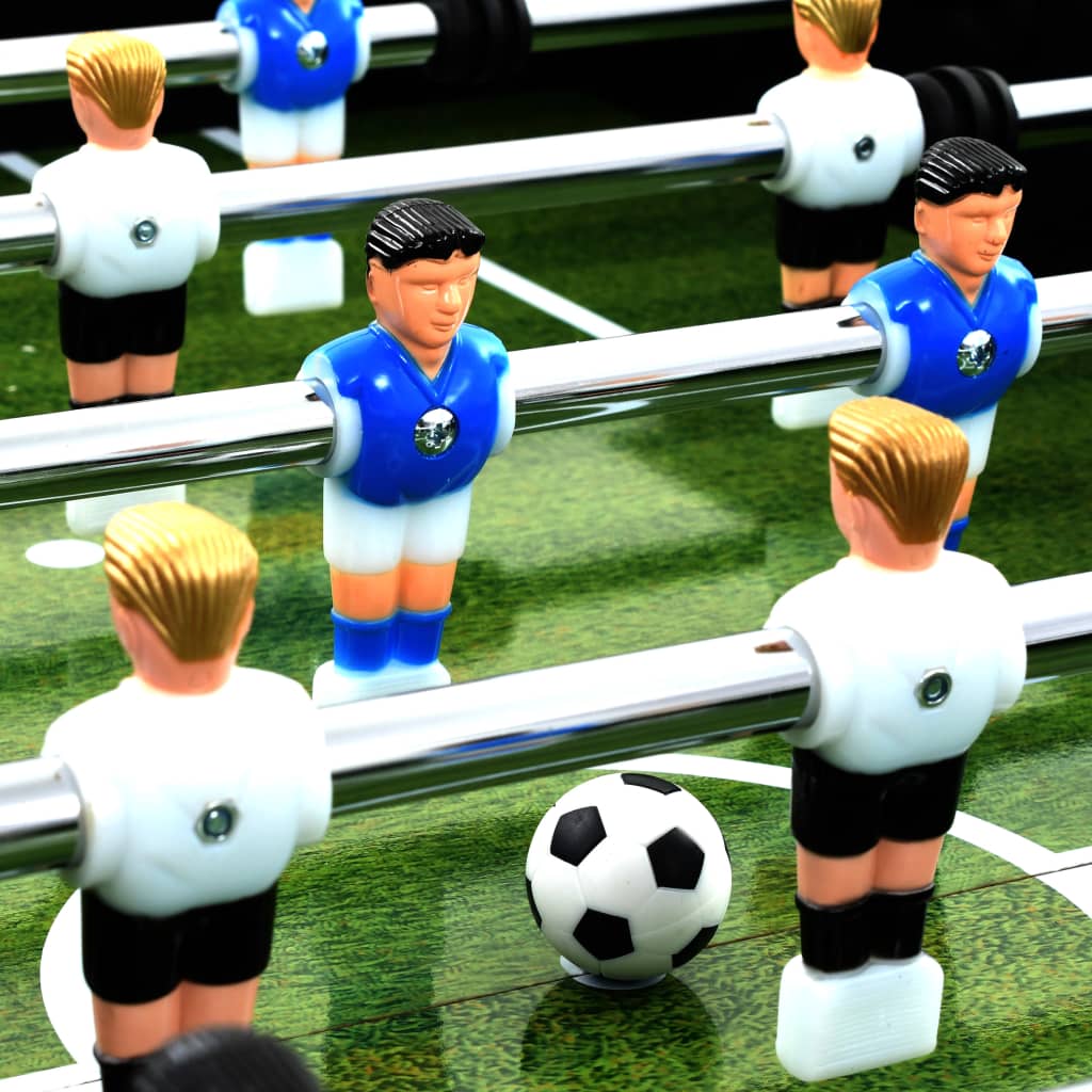 Voetbaltafel 60 kg 140x74,5x87,5 cm staal zwart is nu te koop bij PeponiXL, paradijselijk wonen!