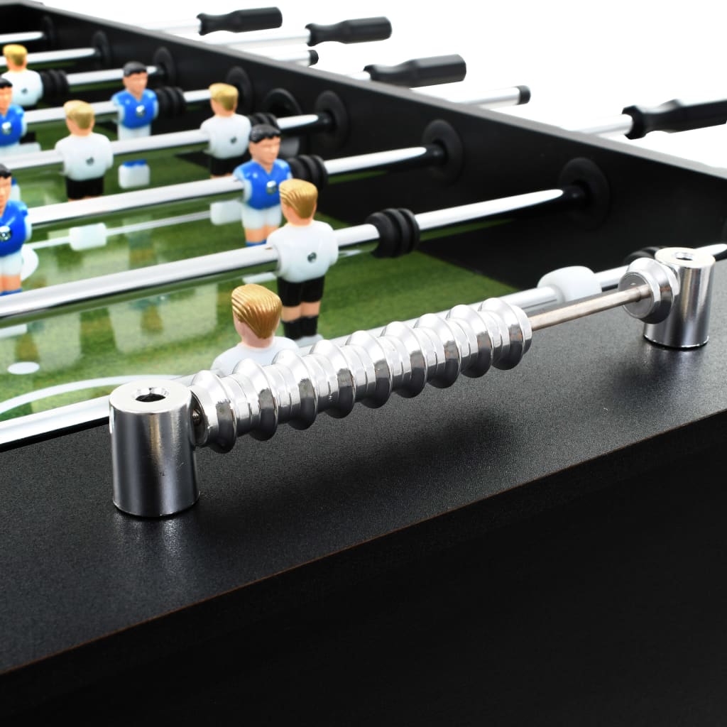 Voetbaltafel 60 kg 140x74,5x87,5 cm staal zwart is nu te koop bij PeponiXL, paradijselijk wonen!