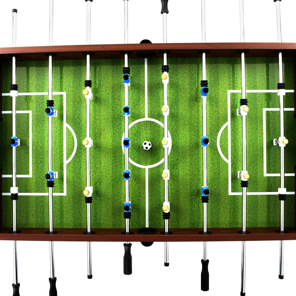 Voetbaltafel 60 kg 140x74,5x87,5 cm staal bruin is nu te koop bij PeponiXL, paradijselijk wonen!