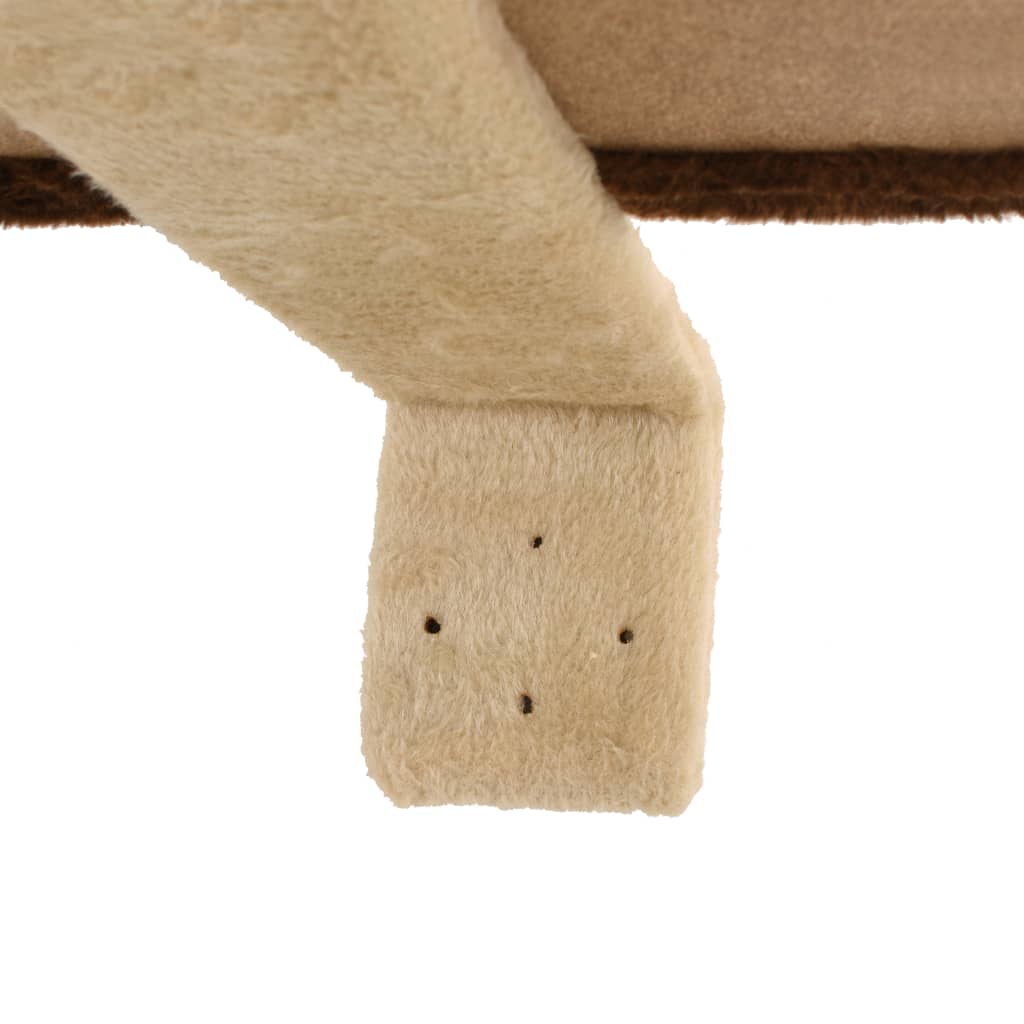 Kattenkrabpaal met krabpalen wandmontage 194 cm beige bruin is nu te koop bij PeponiXL, paradijselijk wonen!