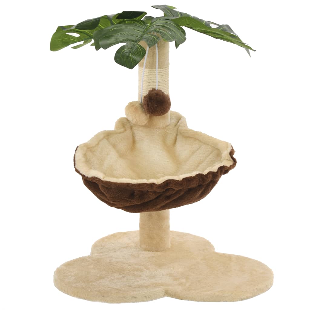 Kattenkrabpaal met sisal krabpaal 50 cm beige en bruin is nu te koop bij PeponiXL, paradijselijk wonen!