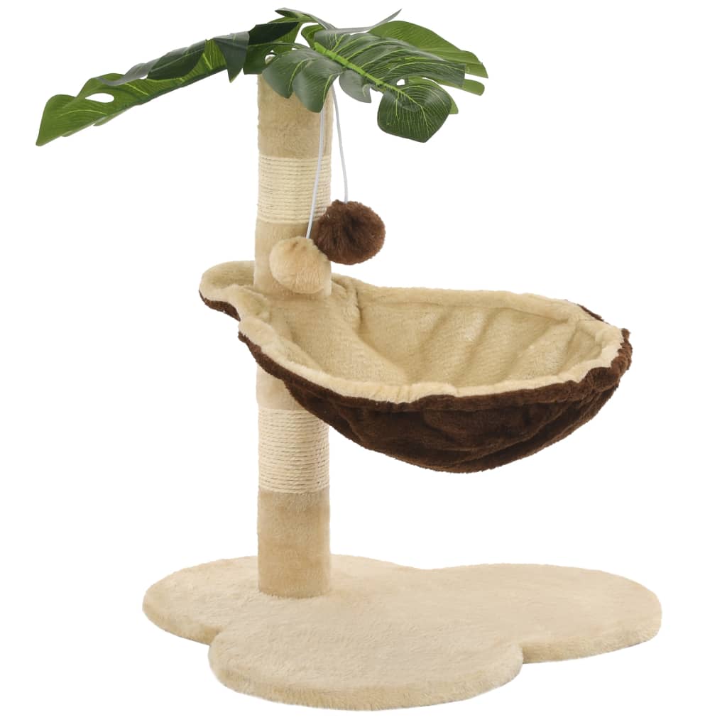 Kattenkrabpaal met sisal krabpaal 50 cm beige en bruin is nu te koop bij PeponiXL, paradijselijk wonen!