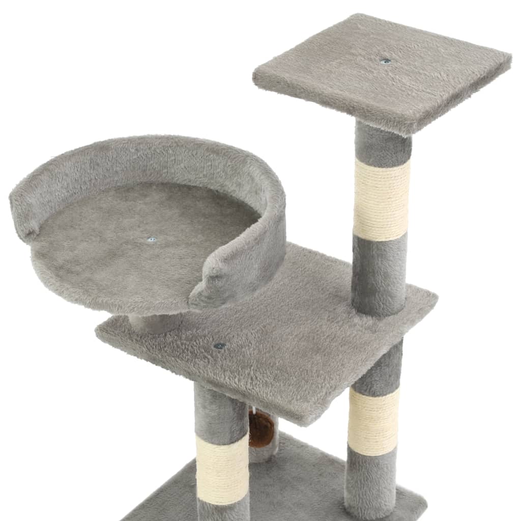Kattenkrabpaal met sisal krabpalen 65 cm grijs is nu te koop bij PeponiXL, paradijselijk wonen!