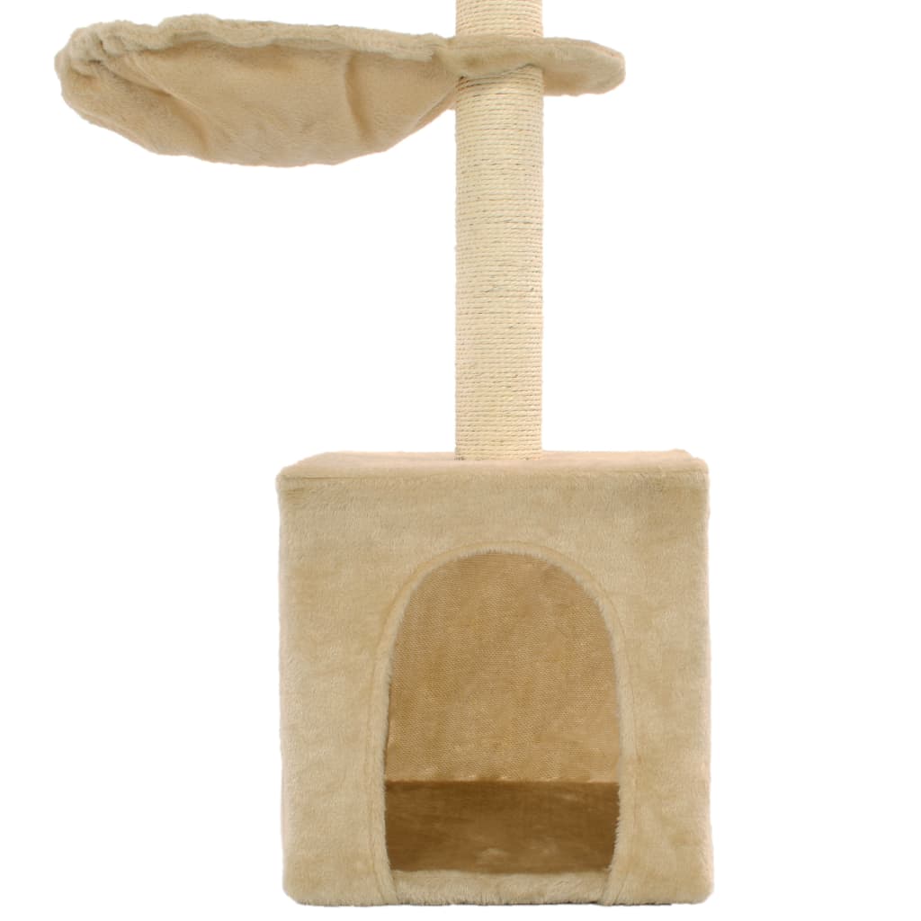 Kattenkrabpaal met sisal krabpalen 105 cm beige is nu te koop bij PeponiXL, paradijselijk wonen!