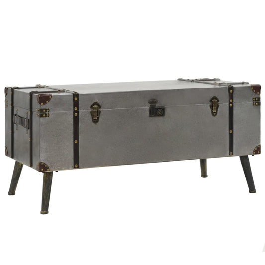Salontafel 102x51x47,5 cm MDF en aluminium is nu te koop bij PeponiXL, paradijselijk wonen!