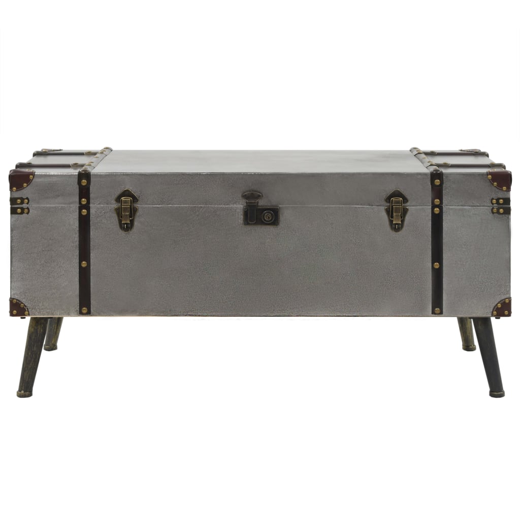 Salontafel 102x51x47,5 cm MDF en aluminium is nu te koop bij PeponiXL, paradijselijk wonen!