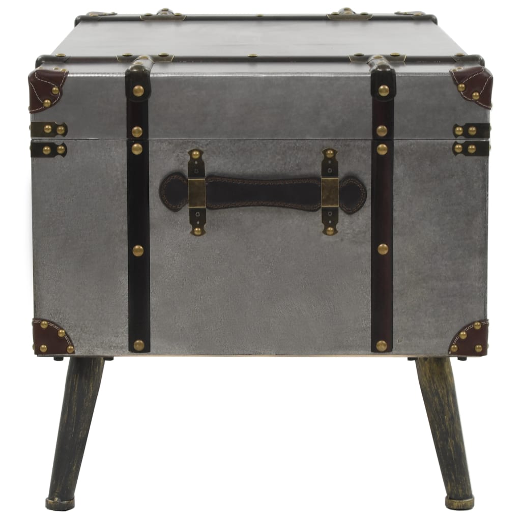 Salontafel 102x51x47,5 cm MDF en aluminium is nu te koop bij PeponiXL, paradijselijk wonen!