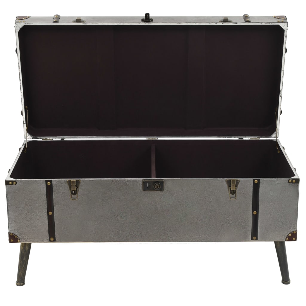 Salontafel 102x51x47,5 cm MDF en aluminium is nu te koop bij PeponiXL, paradijselijk wonen!
