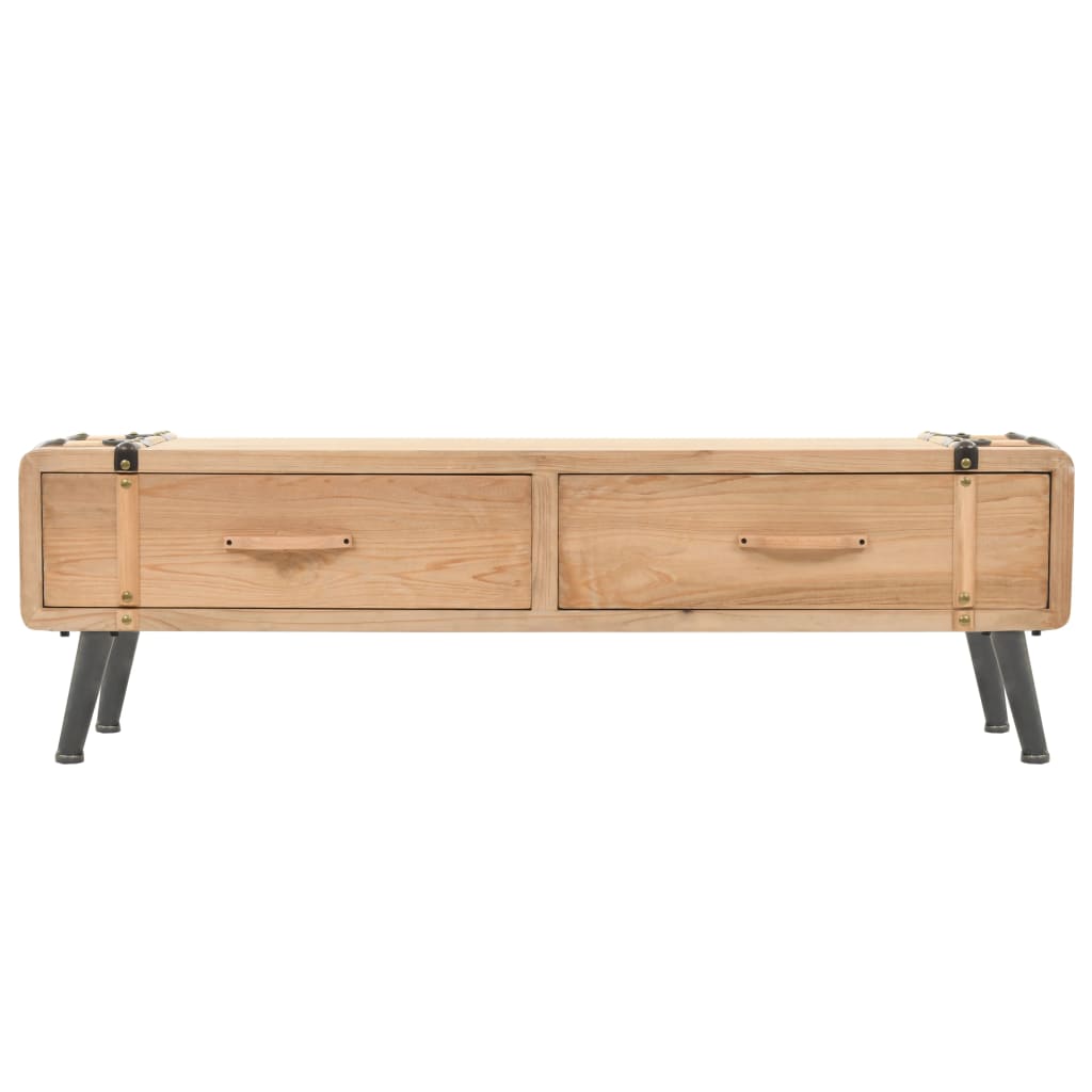 Tv-meubel 120x33x35 cm massief vurenhout is nu te koop bij PeponiXL, paradijselijk wonen!