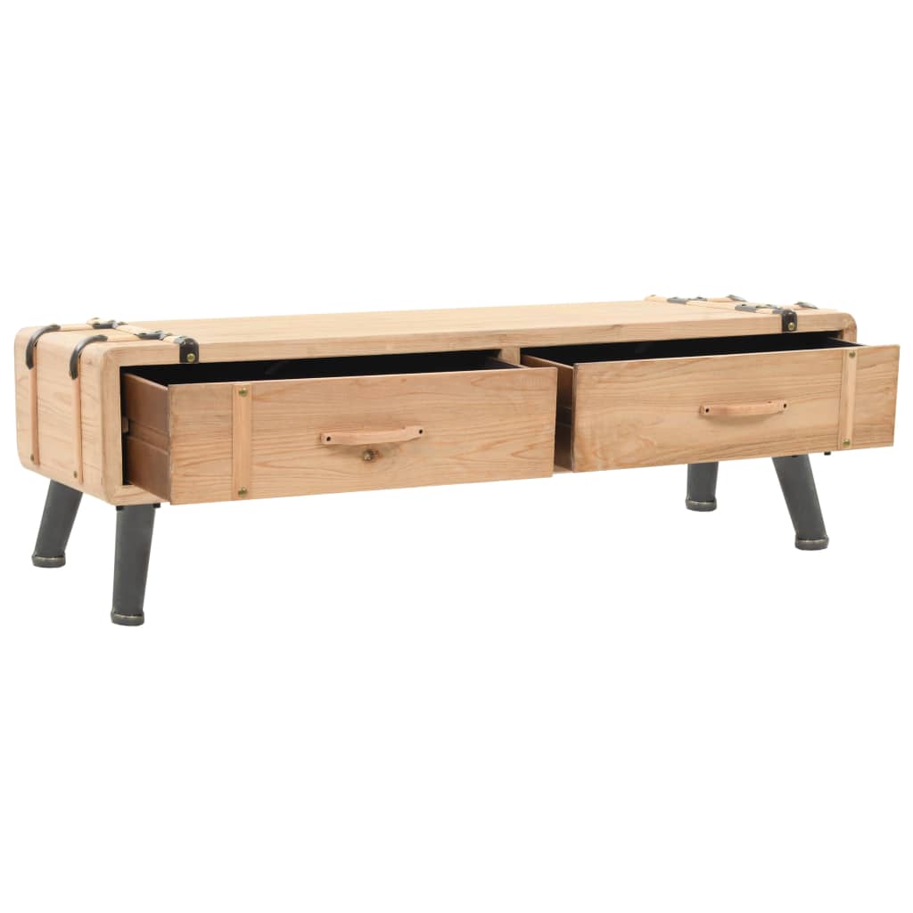 Tv-meubel 120x33x35 cm massief vurenhout is nu te koop bij PeponiXL, paradijselijk wonen!